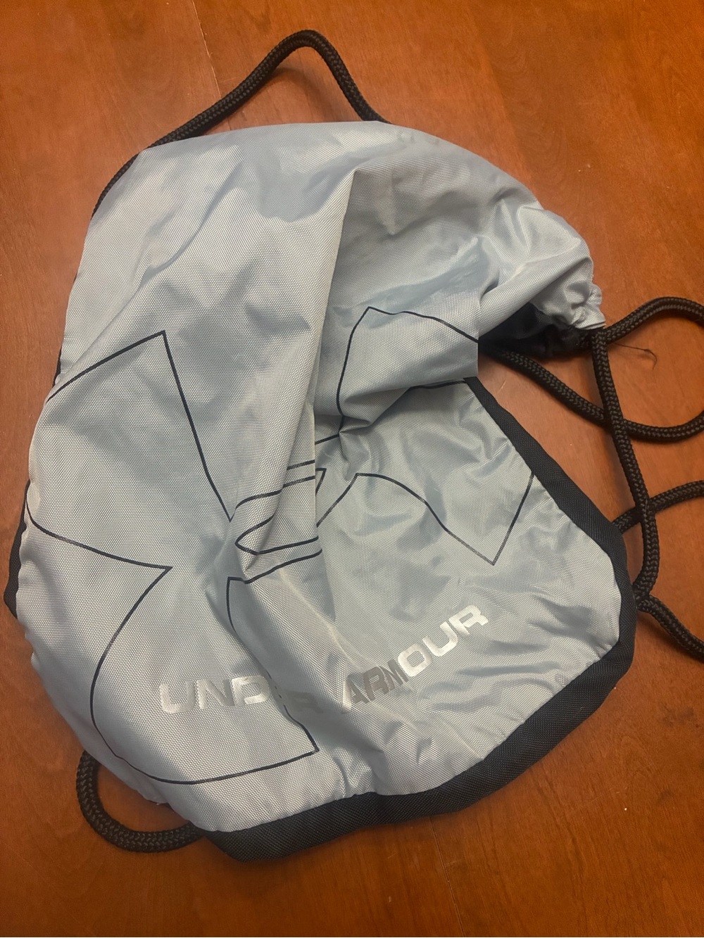 Under Armour Men’s Light Blue and Black Drawstring Backpack